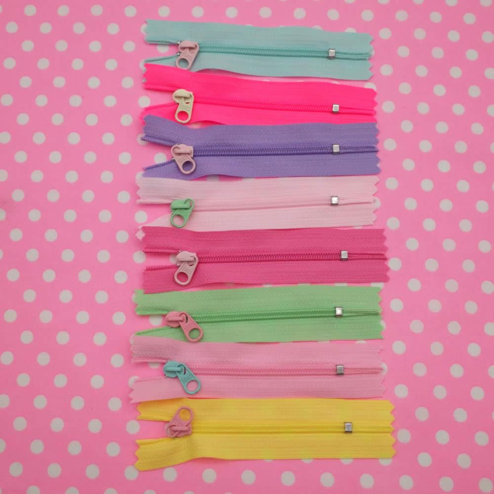 ファスナー 8cm パステル全
