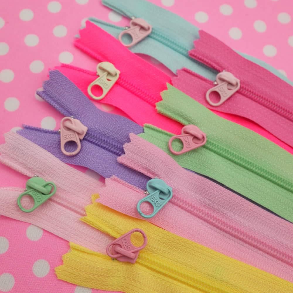 ファスナー 8cm パステル全