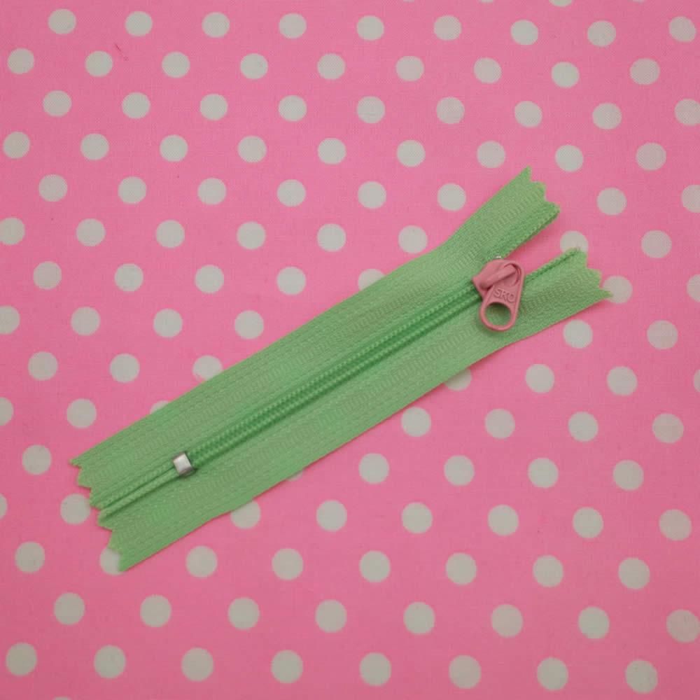 ファスナー 8cm ミント 手