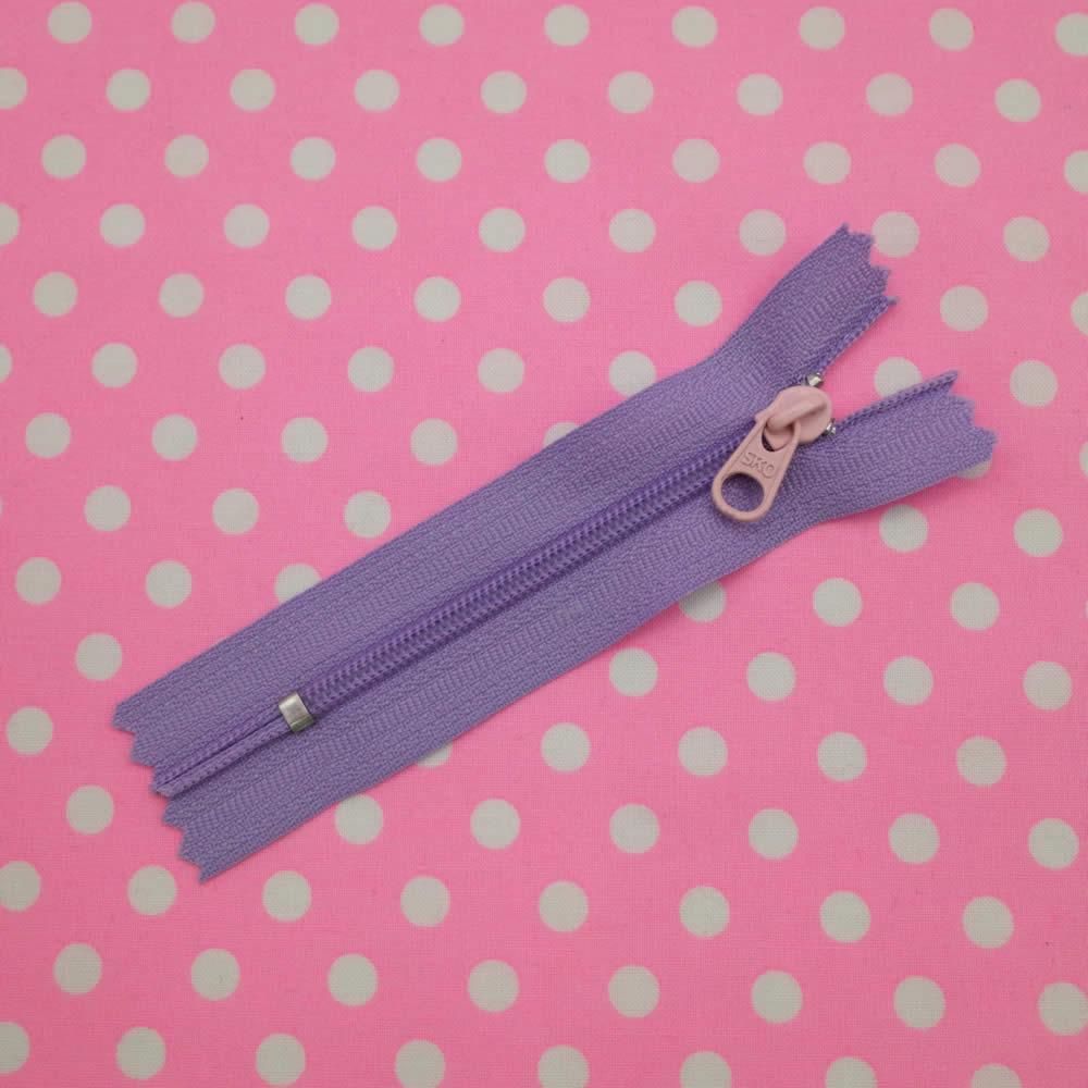 ファスナー 8cm ラベンダー