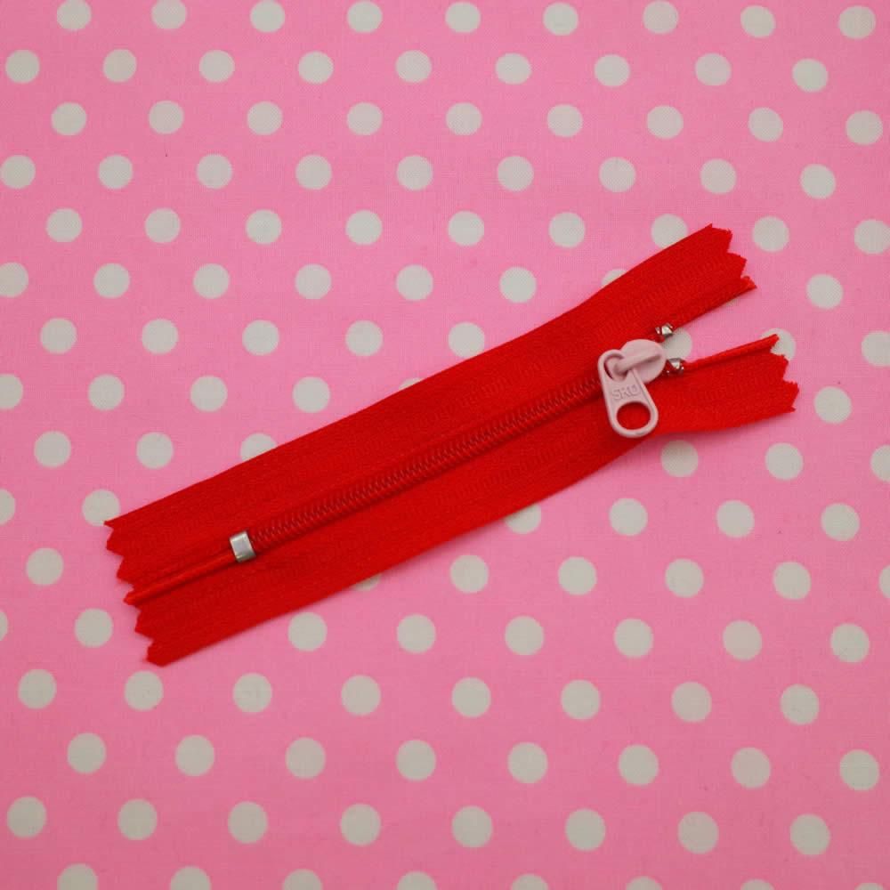 ファスナー 8cm レッド手芸