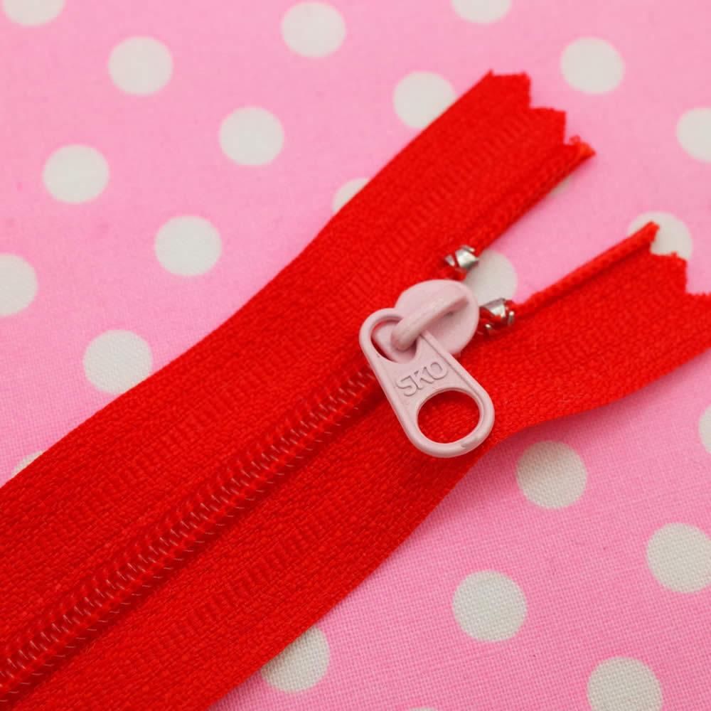 ファスナー 8cm レッド手芸