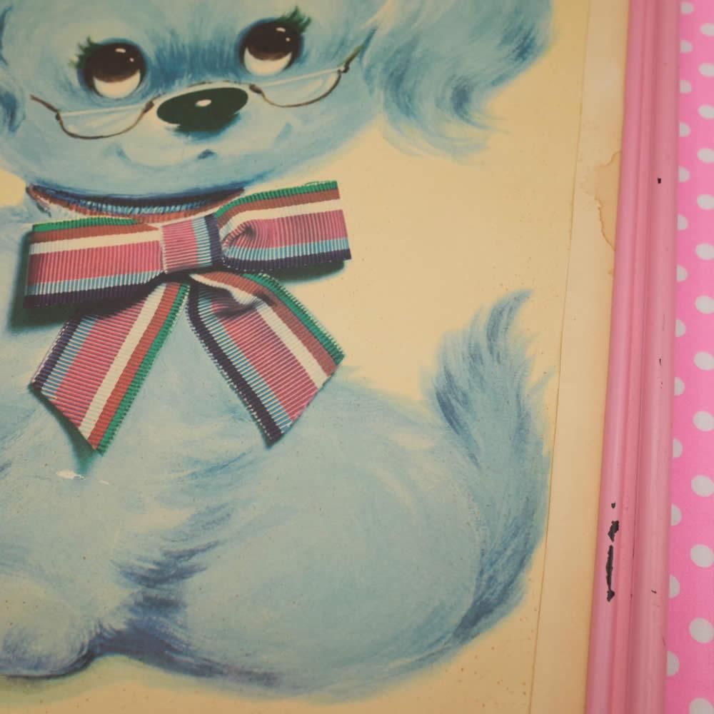 ヴィンテージ フレーム ブルー