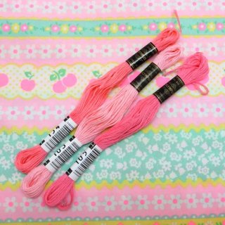 刺繍糸 ピンク 3色セット