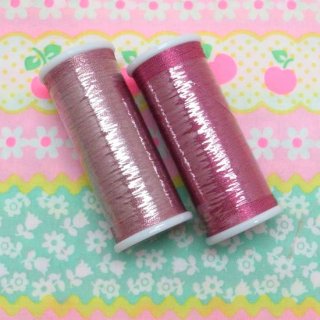 キルト用 ラメ糸 ピンク 2色セット