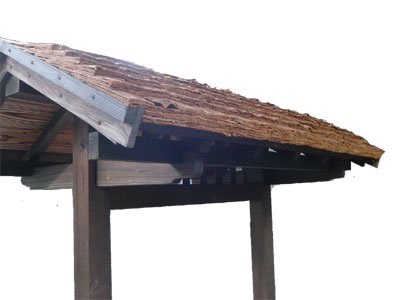 垣根・屋根材用　杉皮3尺の販売