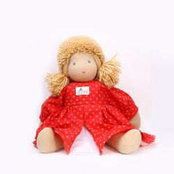ケーセン社 ジルケ人形 ロッテちゃん・赤 - 海外の木のおもちゃの通販
