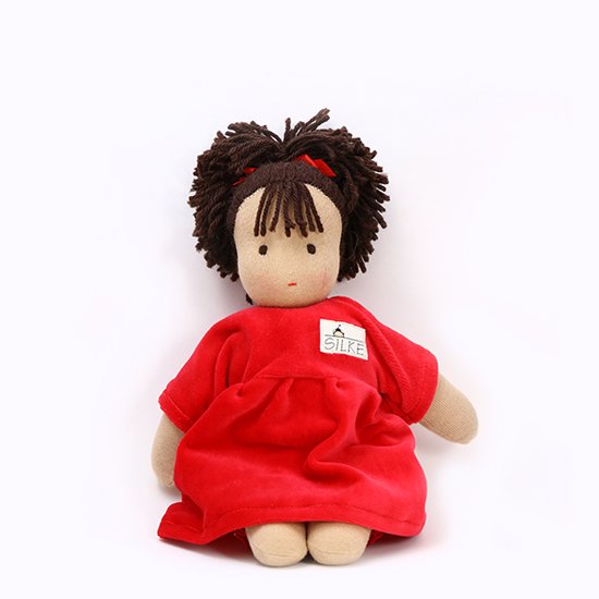 ケーセン社 ジルケ人形 ロッテちゃん・赤 - 海外の木のおもちゃの通販・ヨネクラ玩具店オンラインショップ