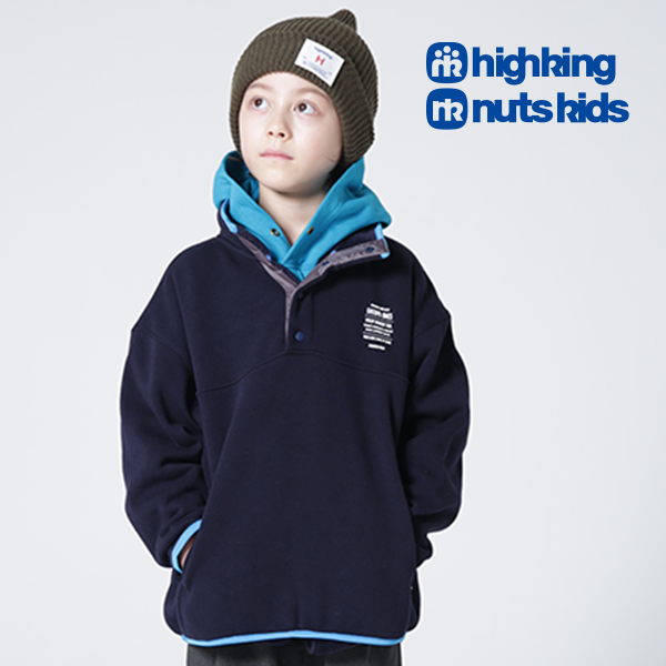 ◆2022秋冬SALE30%off◆highking ハイキングhighking ハイキング 子供服shrpa sweatシェルパスウェットネイビー  - ブランド子供服 ベビー服のNUTS KIDS CLOTHING ナッツキッズクローズ