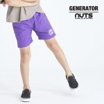 generator ジェネレーター<br>903208 boad short pants<br>撥水速乾生地の水陸両用ボードショーツ<br>パープル