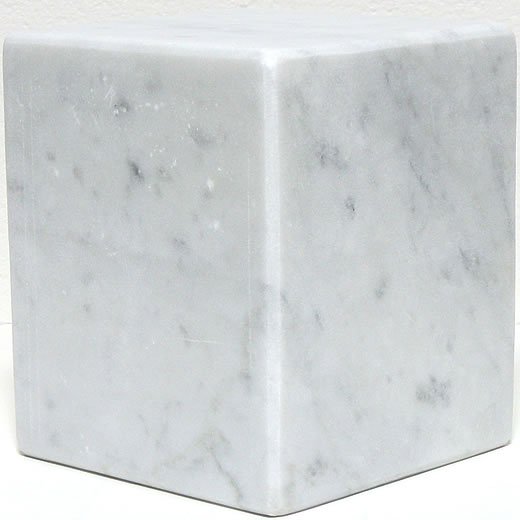 マーブル立方体 - 彫像用イタリア産大理石【ビアンコカラーラ】 Bianco