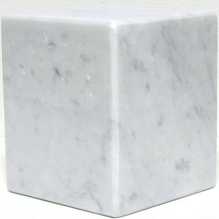 マーブル立方体 - 彫像用イタリア産大理石【ビアンコカラーラ】　Bianco Carrara