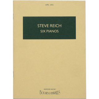 Steve Reich: Six Pianos　スティーヴ・ライヒ：6台のピアノ