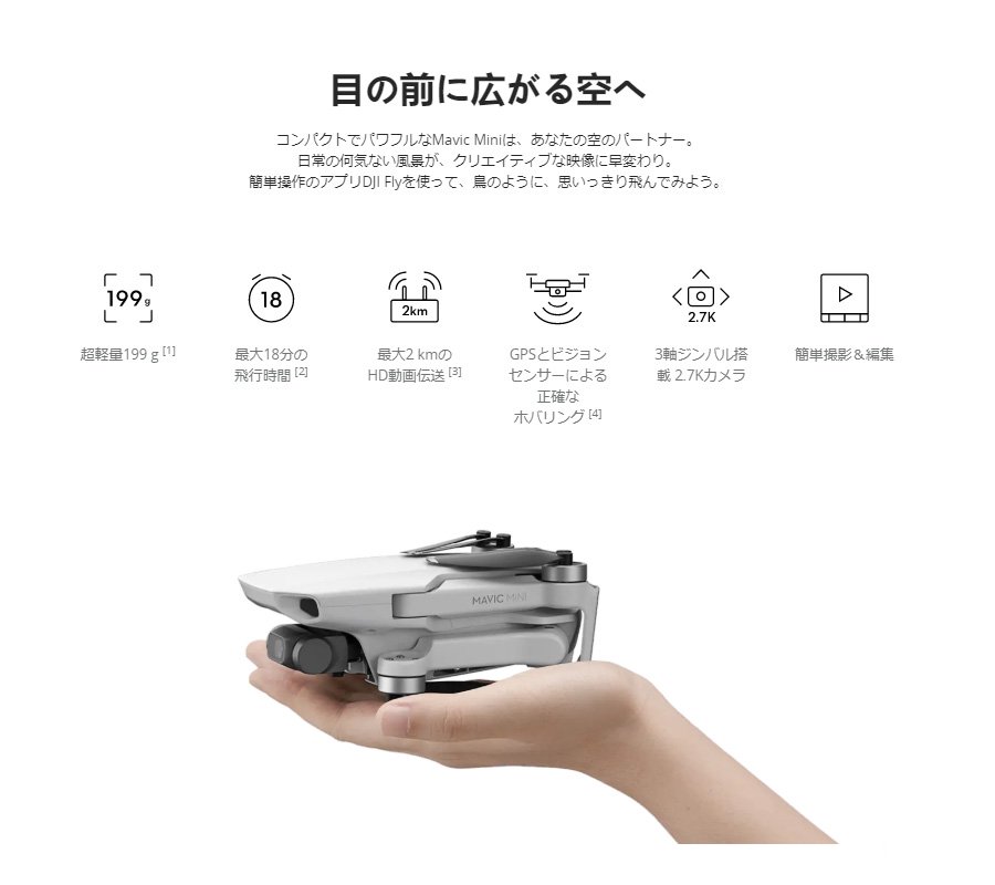 DJI MAVIC MINI Fly More Combo + micro SDカード[64GB]【賠償責任保険 