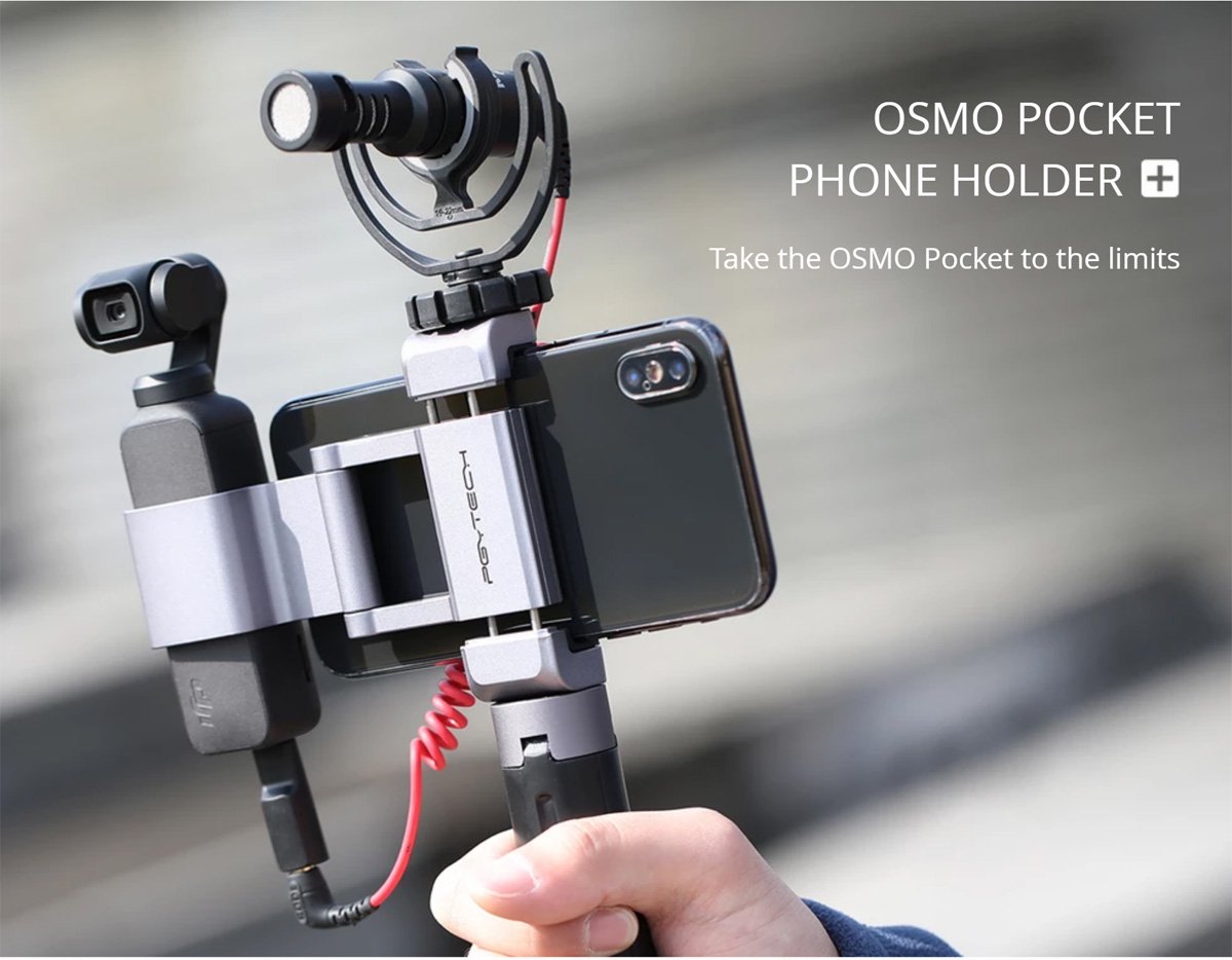 PGYTECH Osmo Pocket用 スマートフォンホルダー＋ [DJI Pocket 2 