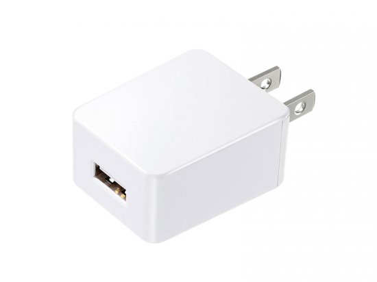 サンワサプライ USB充電器 (2A・高耐久タイプ・ホワイト)