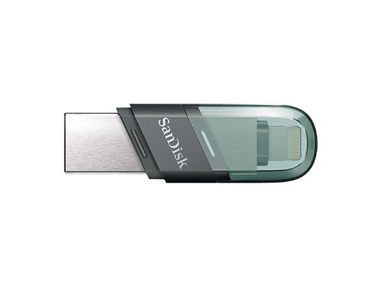 SDIX90N-128G-GN6NE　SanDisk USBメモリー [128GB] iXpand Flash Drive Flip Lightning + USB3.1-A キャップ式