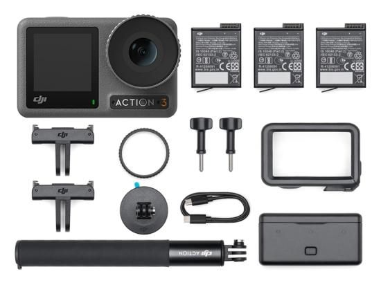 DJI Osmo Action 3 アドベンチャーコンボ - セキドオンラインストア　DJI ドローン｜PGYTECH SUBLUE  HOBBYWING 総代理店