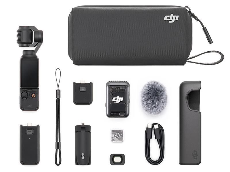 DJI POCKET 3 クリエイターコンボ 美品 メモリーカード付きDJIリストストラップ×1