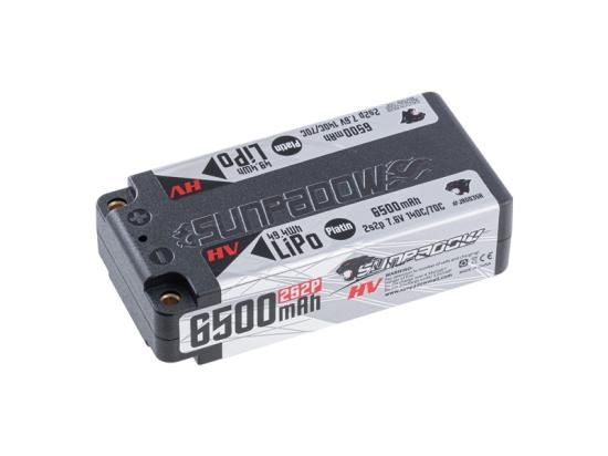 SUNPADOW 7.6V / 6500mAh / 140C Platin HVリポバッテリー (ショート 