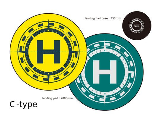 予約】国土交通省ドローン認可スクール用 直径2mランディングパッド D1 (Yellow×Green) - セキドオンラインストア DJI ドローン｜PGYTECH  SUBLUE HOBBYWING 総代理店