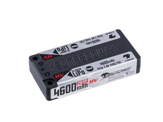 SUNPADOW 7.6V / 4600mAh /140C Platin HVリポバッテリー (ショート 