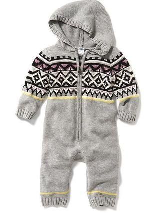 買い誠実 3-6ヶ月 オールドネイビーFair Isle フード付カバーオール ジャケット・アウター