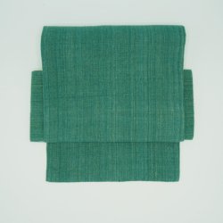 二部式帯・手紡ぎ手織り草木染　若竹色