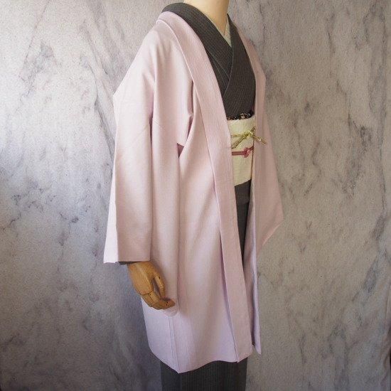 はじめてきもの小梅 ｜ポリ江戸小紋羽織 練色