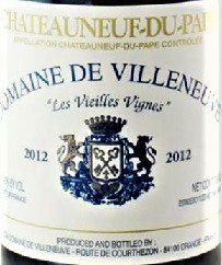 ドメーヌ・ド・ヴィルヌーヴ シャトーヌフ・デュ・パプ 2012　Domaine De Villeneuve　Chateauneuf Du Pape -  郡上八幡 酒のいとう　NO MUSIC NO SAKE NO LIFE