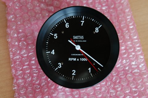 100㎜Φ Tachometer SMITHSロゴ 8,000rpm ブラック - Omega BMW Rider Equipment Shop
