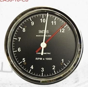 80㎜Φ Tachometer SMITHSロゴ 12,000rpm クロムメッキ - Omega BMW Rider Equipment Shop