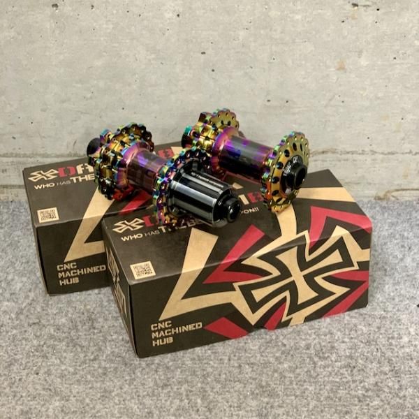 DABOMB UFO BOOST HUB RAINBOW 32H SHIMANO HG 前後セット