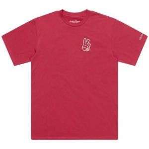 TLD SHORT SLEEVE TEE PEACE OUT - FUCHSIA M