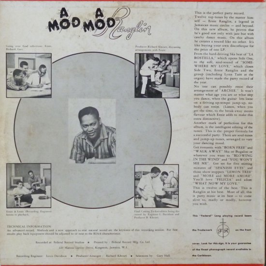 A MOD A MOD RANGLIN / ERNEST RANGLIN - STAMINA RECORDS / VINTAGE 