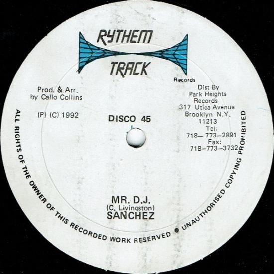 MR D.J. / SANCHEZ - STAMINA RECORDS / VINTAGE REGGAE RECORD SHOP