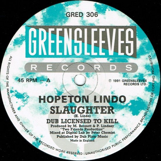 hopten lindo slaguter レコード