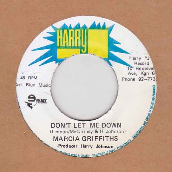 Marcia Griffiths Don't Let Me Down 7inch - 洋楽