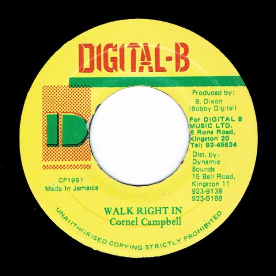 WALK RIGHT IN / CORNELL CAMPBELL - STAMINA RECORDS / VINTAGE REGGAE RECORD  SHOP