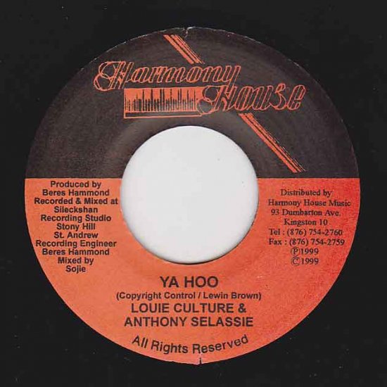 YA HOO / LOUIE CULTURE & ANTHONY SELASSIE - STAMINA RECORDS