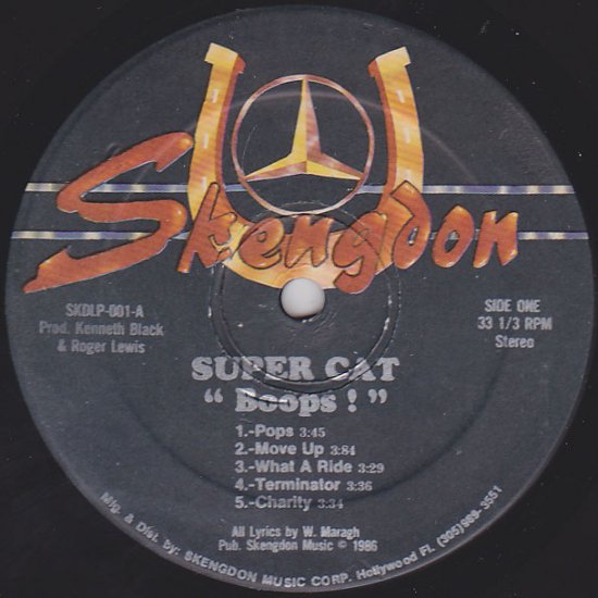 BOOPS! / SUPER CAT - STAMINA RECORDS / VINTAGE REGGAE RECORD SHOP