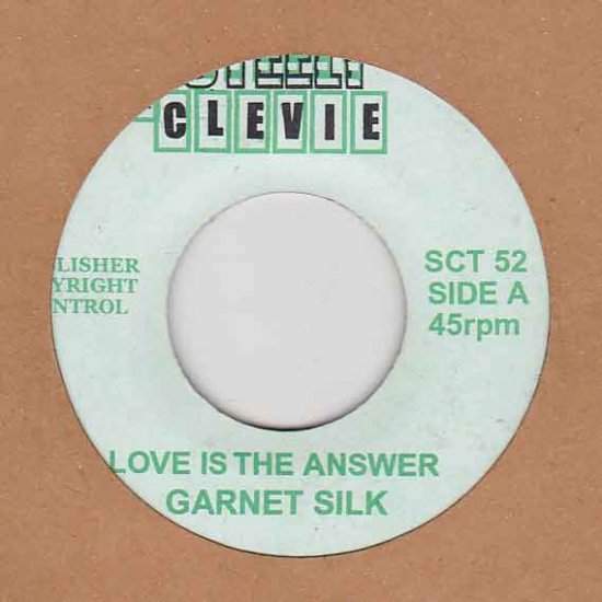 RE-USED】LOVE IS THE ANSWER / GARNET SILK - STAMINA RECORDS
