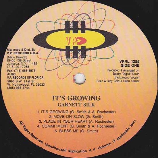 IT'S GROWING / GARNETT SILK - STAMINA RECORDS / VINTAGE REGGAE RECORD SHOP