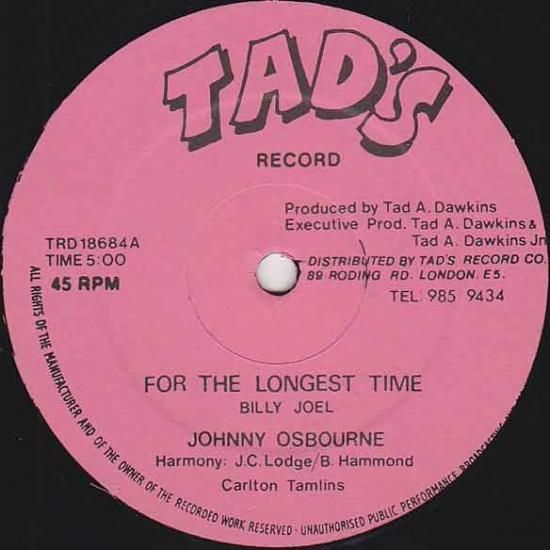 熱販売 The For Osbourne Johnny Longest レゲエ Time 洋楽 