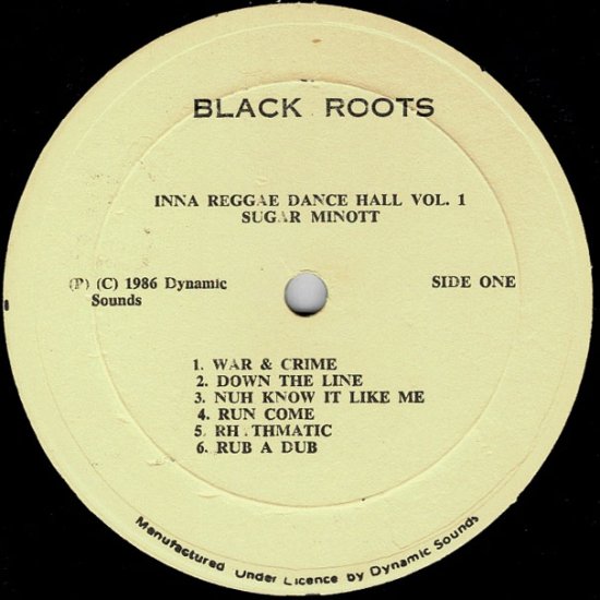 RE-USED】INNA REGGAE DANCEHALL VOL.1 / SUGAR MINOTT ...