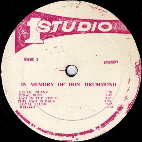 IN MEMORY OF DON DRUMMOND / DON DRUMMOND - STAMINA RECORDS 