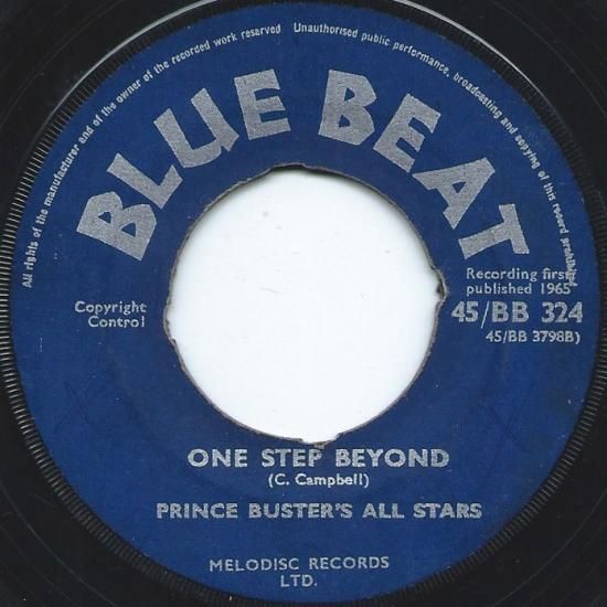 A:ONE STEP BEYOND / PRINCE BUSTERB:AL CAPONE / PRINCE BUSTER