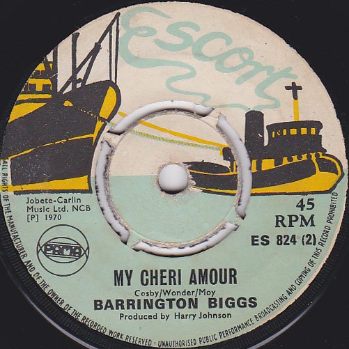 B:MY CHERI AMOUR / BARRINGTON BIGGS (BARRY BIGGS)A:YOUNG GIFTED