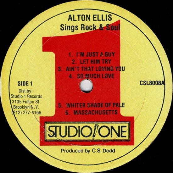 SINGS ROCK AND SOUL / ALTON ELLIS - STAMINA RECORDS / VINTAGE 