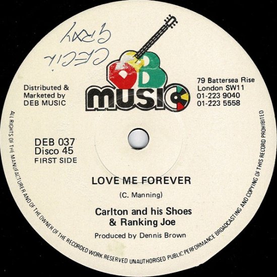 A:LOVE ME FOREVER / CARLTON HIS SHOES & RANKING JOEB:LOVE INSIDE OUT / DEAN  FRASER & DEB PLAYERS - STAMINA RECORDS / VINTAGE REGGAE RECORD SHOP